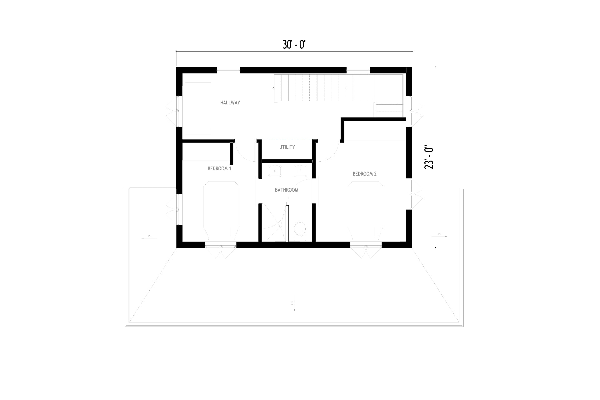 Huron Peak second level floor plan